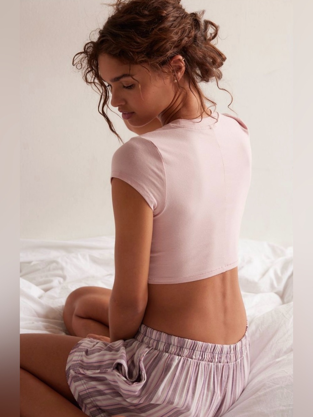 Intimately by Free People ~ Just Friends Crop ~ XS ~ Color: Silver Pink ~ NWT** - Picture 7 of 14